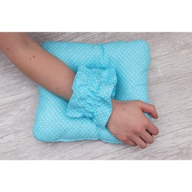 

Подушка для кормления и сна Baby joy, размер 26 × 28 см, принт горошек бирюза