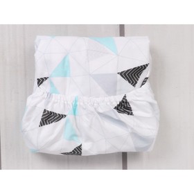 

Простыня на резинке Exclusive soft collection, 75×75×12 см, принт треугольники