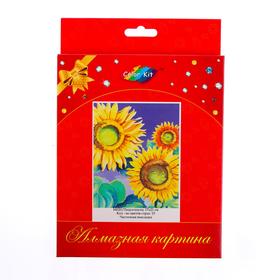 

Алмазная картина «Подсолнухи» 17×21 см