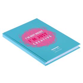 

Записная книжка А5, 80 листов "Просто креативный", твёрдая обложка, матовая ламинация