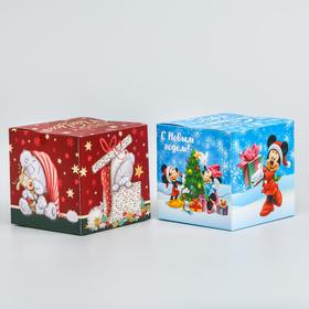 

Коробка подарочная складная "С новым годом!", Disney, 9 x 9 x 9 см