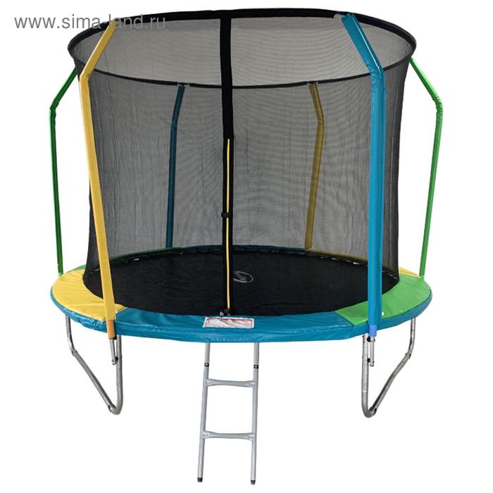 фото Батут sportelite fly 10 ft, d=305 см, фиберглас, с внутренней защитной сеткой и лестницей, fr-60-10ft