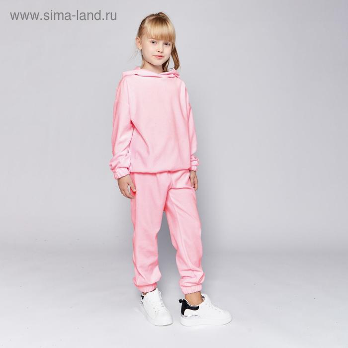 Комплект для девочки (худи, брюки) MINAKU: Casual Collection KIDS цвет св-розовый, рост 104 minaku комплект для девочки худи брюки minaku casual collection kids цвет св розовый рост 110