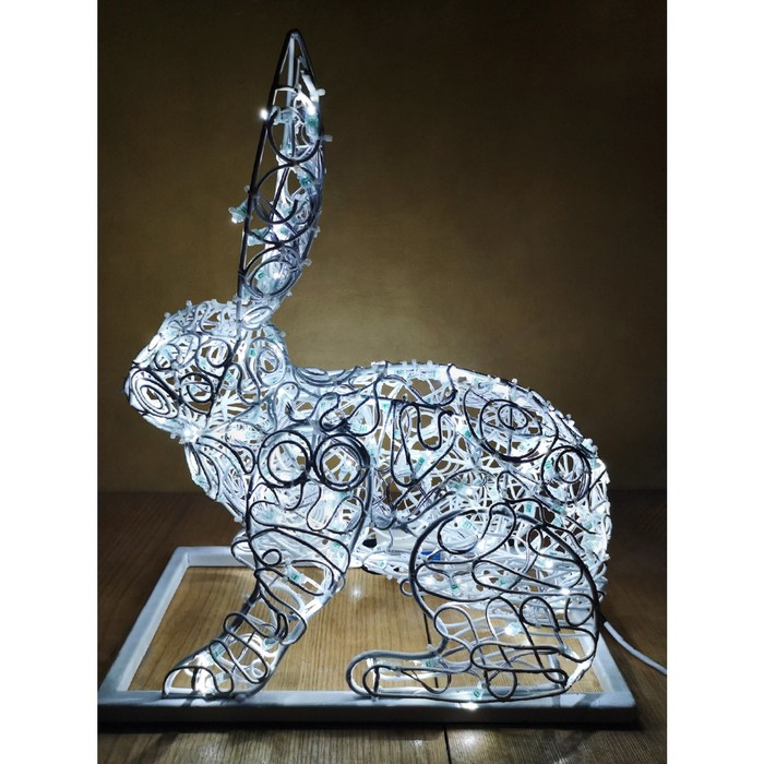 Светодиодная фигура «Заяц», 40 × 80 × 40 см, 60 Вт, 220 В