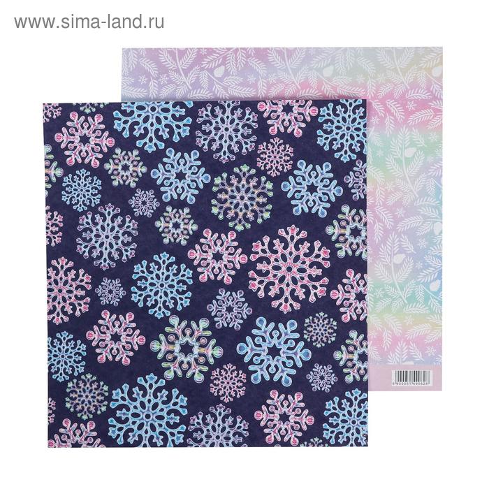 

Бумага для скрапбукинга «Снежный праздник», 20 × 21.5 см, 180 г/м
