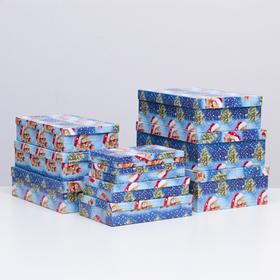 

Набор коробок 10 в 1 "Мишки НГ", 36,5 х 26,5 х 12 - 23 х 13 х 3 см