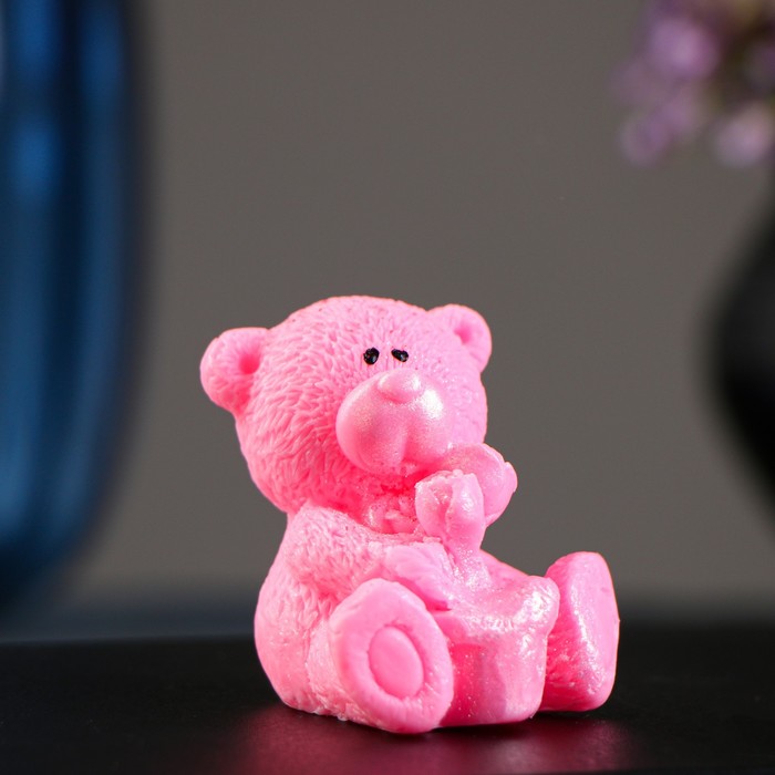 

Фигурное мыло "Мишка с цветами" 50гр МИКС