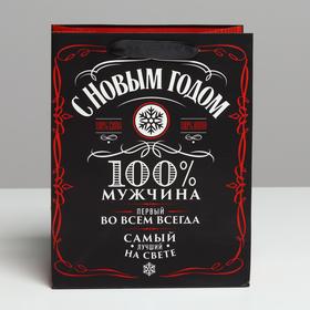 

Пакет ламинированный вертикальный «Самому лучшему мужчине», MS 18 × 23 × 10 см