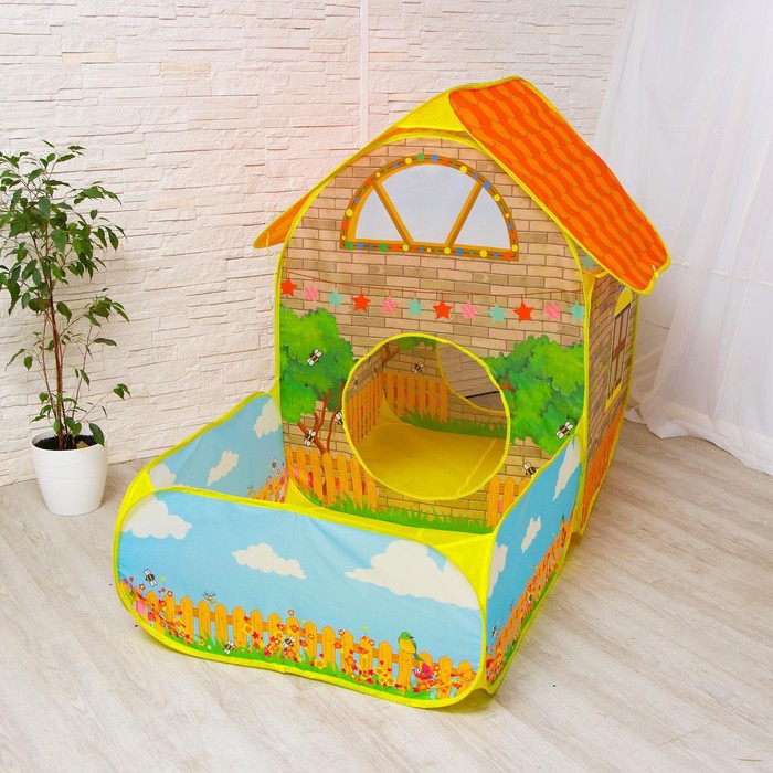фото Детский игровой модуль "домик + сухой бассейн"