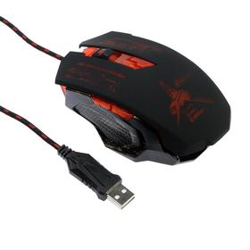 

Мышь Ritmix ROM-366MP + коврик, игровая, проводная, оптическая, 2400 dpi, USB, 1.5 м,черная