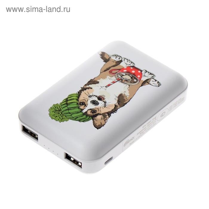 фото Внешний аккумулятор ritmix rpb-10007, 10000 мач, 2хusb, 2.1 а, корги