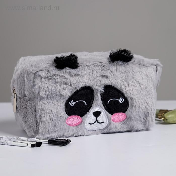 

Косметичка плюшевая "Панда", 18х10х10