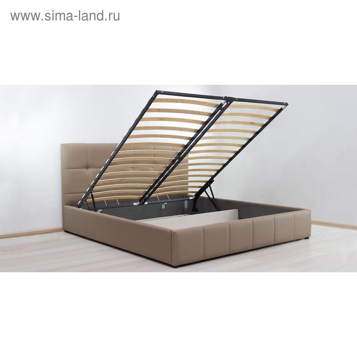 

Кровать Хлоя, 1600х2000, ортопедическое осн+ПМ, Капучино