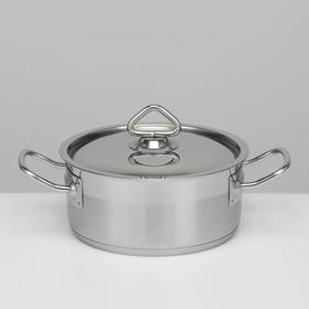 

УЦЕНКА Кастрюля, 2 л, тройное дно, d=19 см, h=8 см, индукция
