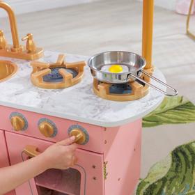 

Кухня игровая «Винтаж», цвет розовый с золотом