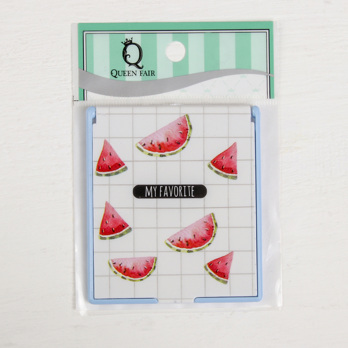 Зеркало складное, квадратное, одностороннее, без увеличения, цвет МИКС