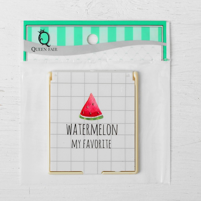 Зеркало складное, квадратное, одностороннее, без увеличения, цвет МИКС