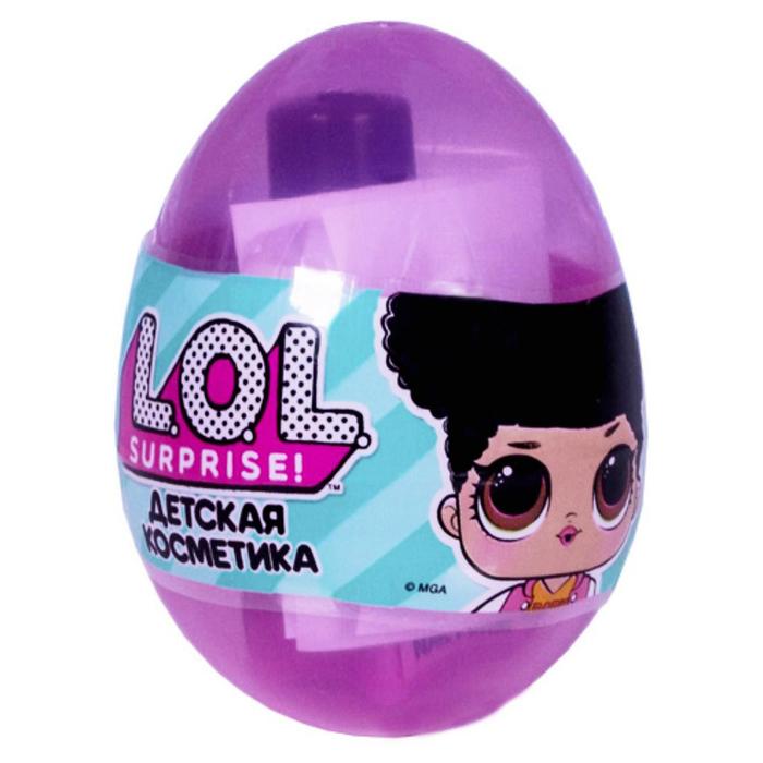 

Детская декоративная косметика в яйце LOL, маленький дисплей