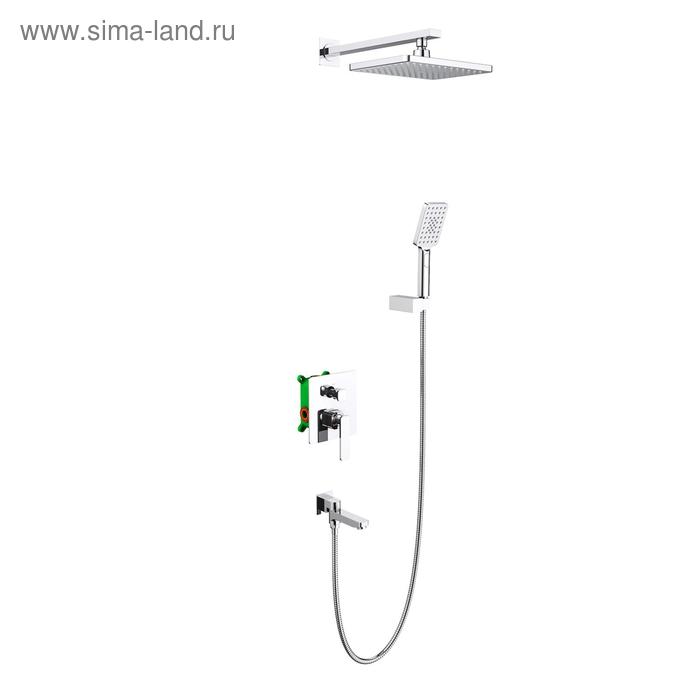 

Душевая система Timo Selene SX-4399/00SM, встроенная, тропический душ, ручная лейка, хром