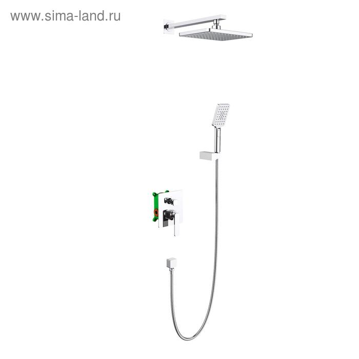 

Душевая система Timo Torne SX-4319/00SM, встроенная, тропический душ, ручная лейка, хром