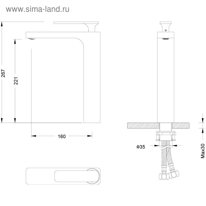 фото Смеситель для раковины timo torne 4311/00-16f, однорычажный, хром/белый