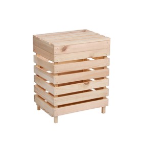 Ящик для овощей и фруктов, 30 × 40 × 50 см, деревянный, с крышкой