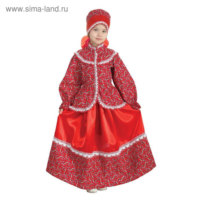 фото Русский народный костюм «забава», головной убор, блуза, юбка, рост 110-116 см страна карнавалия