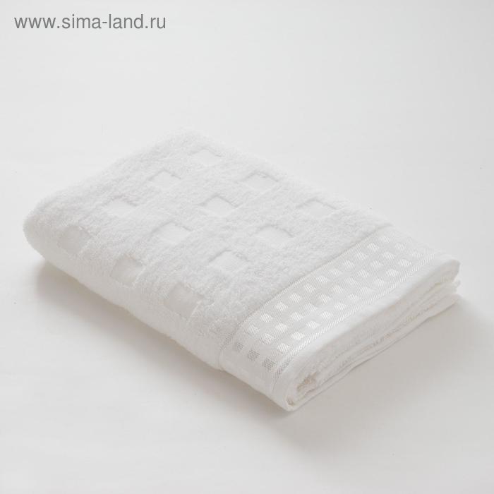 фото Полотенце махровое lovelife square, 70х130 см, цвет снежно-белый