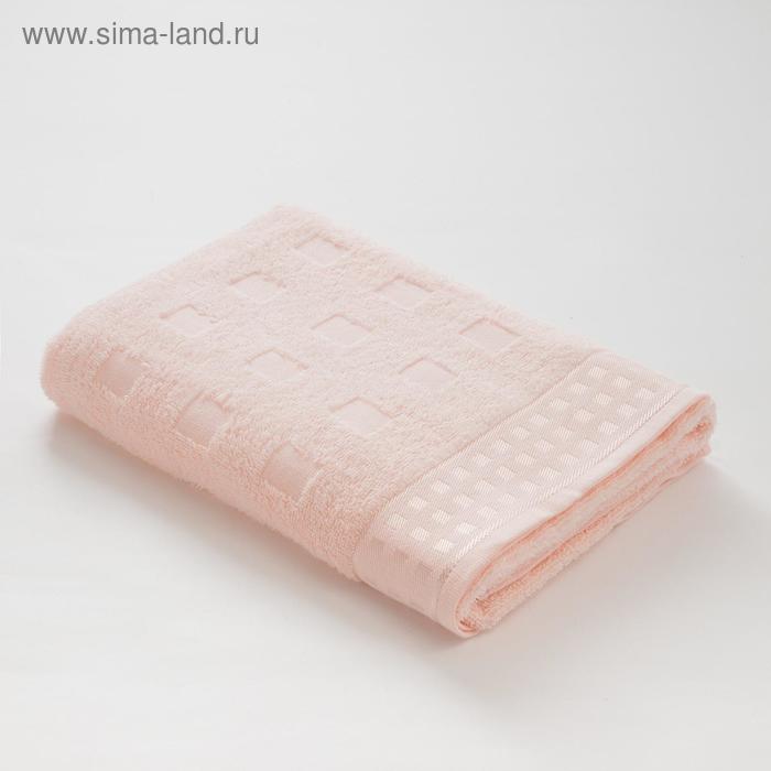 фото Полотенце махровое lovelife square, 70х130 см, цвет бледно-розовый