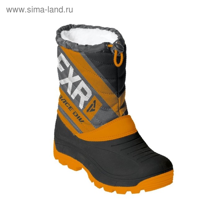 фото Ботинки fxr octane с утеплителем, размер 31, чёрный, оранжевый, серый