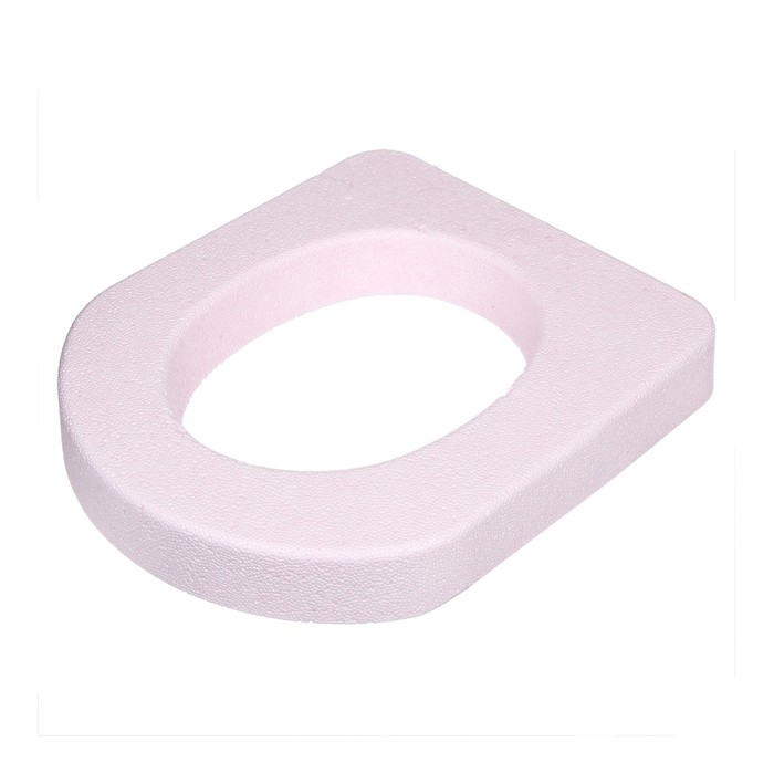 Сиденье для уличного туалета, 44 × 38 см, пенопласт, розовое