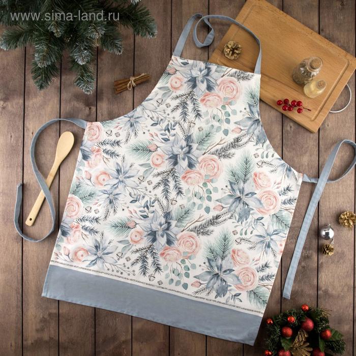 

Фартук "Этель" Christmas flowers 60х70см, 100% хл, саржа 190 гр/м2