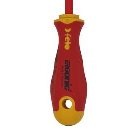 

Отвертка Felo Ergonic 41620390, диэлектрическая, 206 мм, PH2/SLх100 мм