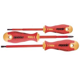 

Набор отверток Felo Ergonic 41393194, диэлектрических, SL/PH, 3 шт.