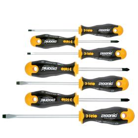 

Набор отверток Felo Ergonic 40097118, SL3.5-4-5.5-6.5, PZ2, PH1-2, 7 шт.