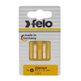 

Бита Felo 02102286, алмазное напыление, серия Diamond, PZ 2X25 мм, 2 шт.