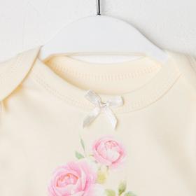 

Боди детское, цвет светло-бежевый, рост 62 см