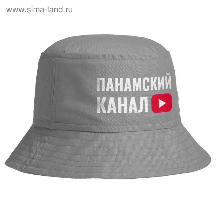 фото Панама мужская «панамский канал», цвет серый соль