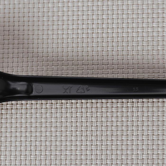 Вилка одноразовая «Премиум», 16,5 см, цвет чёрный