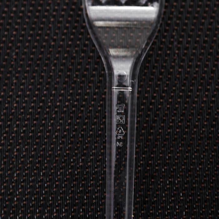 Вилка одноразовая «Премиум», 16,5 см, цвет прозрачный
