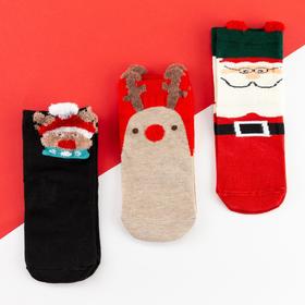 

Набор новогодних носков KAFTAN "Merry Holidays", р-р 16 см, 3 пары