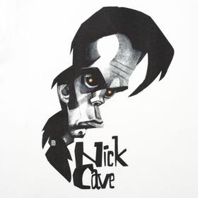 

Футболка унисекс «Меламед. Nick Cave», размер L, цвет белый