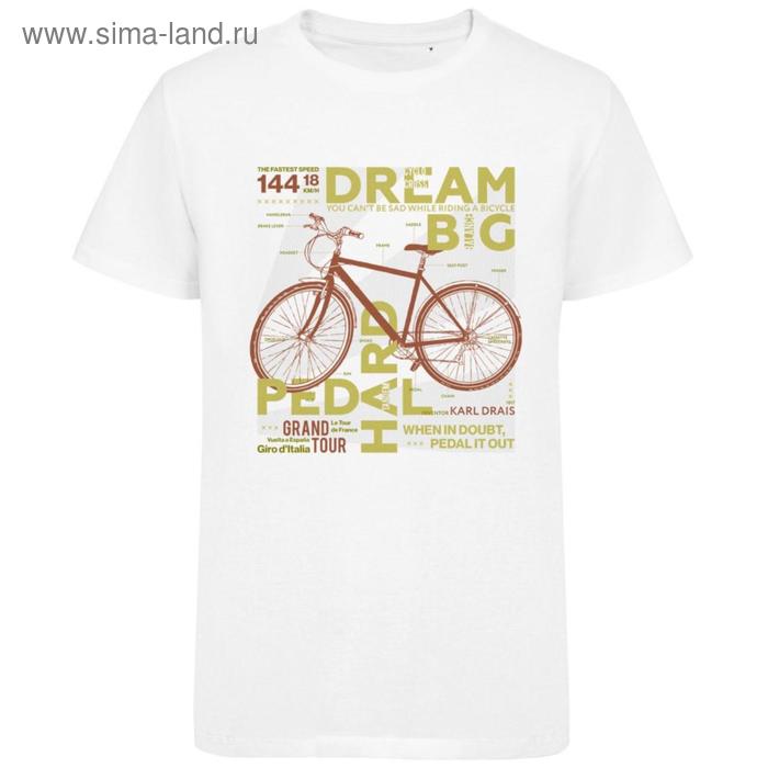 

Футболка унисекс Bicycle, размер L, цвет белый