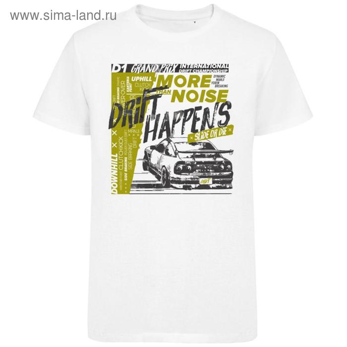 

Футболка мужская Drift, размер S, цвет белый