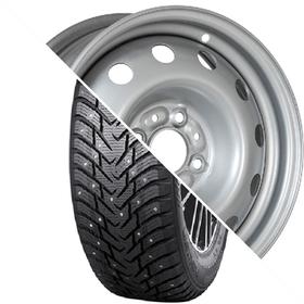

Колесо в сборе Hakkapeliitta 8 175/65 R14 86T + Евродиск 14003 5.5x14 4x98 ET35 d58.5 Silver