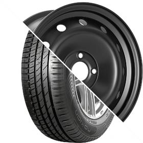 

Колесо в сборе Hakka Green2 185/65 R15 92H + Евродиск 15003 6x15 4x100 ET48 d54.1 Black