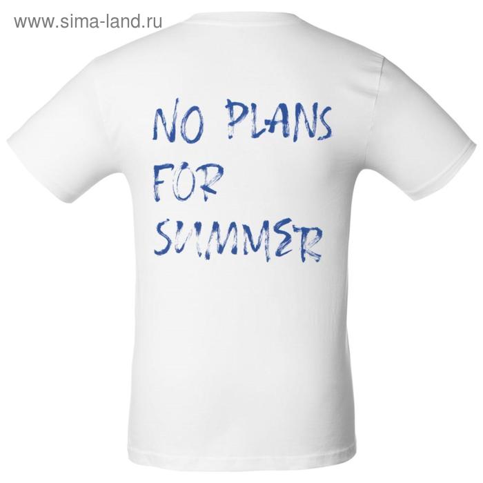 

Футболка унисекс No Plans For Summer, размер XXL, цвет белый