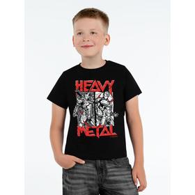 

Футболка детская Heavy Metal чёрная на, рост 142-154 см, цвет чёрный
