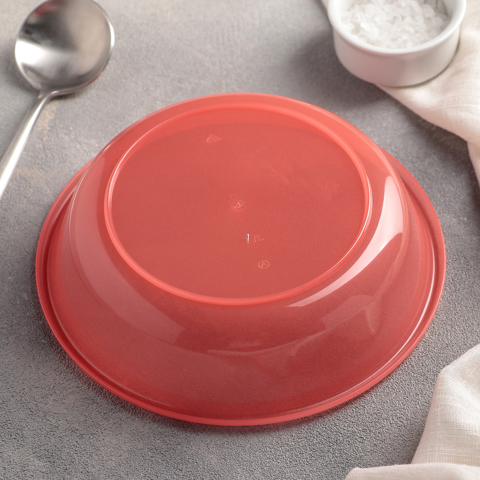 Тарелка суповая 18,5 см, 1 л, цвет МИКС