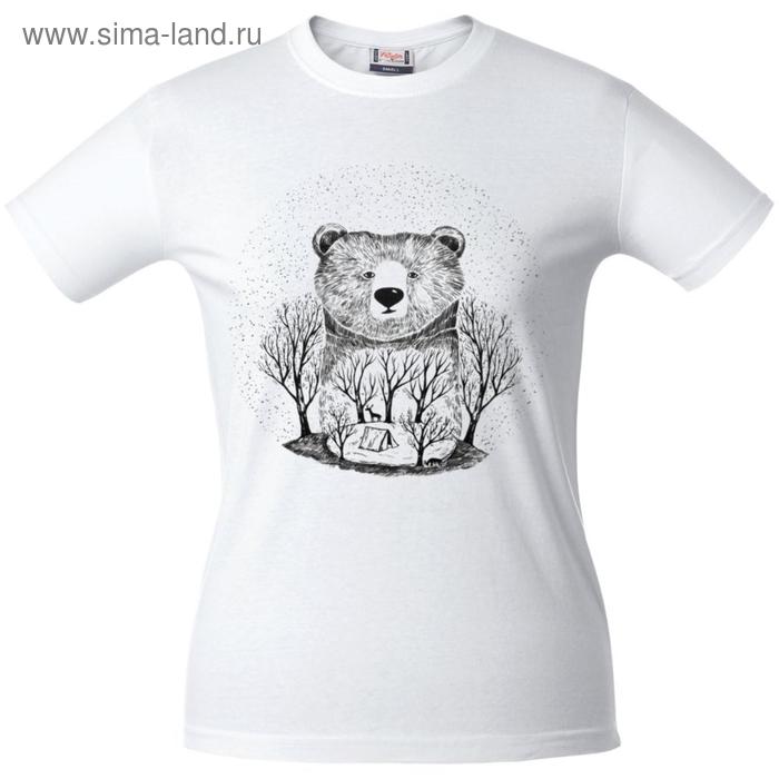 

Футболка женская Bear, размер XL, цвет белый